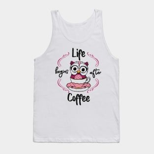 Life Begins After Coffee Tank Top